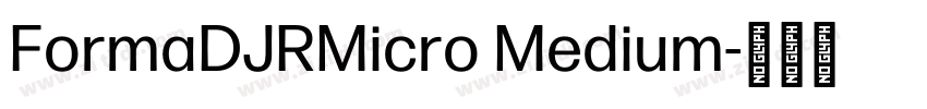 FormaDJRMicro Medium字体转换